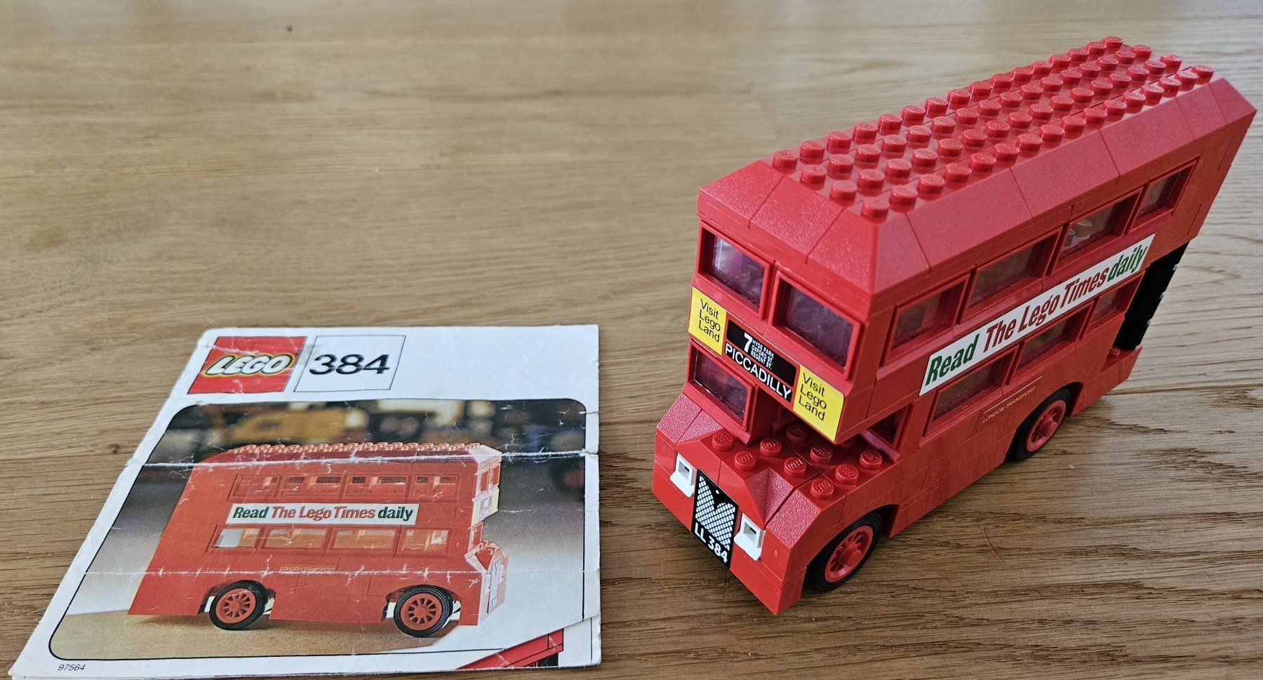 Lego Giocattoli: Lego Legoland 384 - London Bus (1973) – Usato da Schaffhausen venduto da asyouwestley