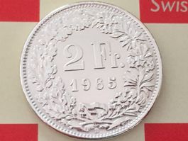 2 Franken 1965 unz