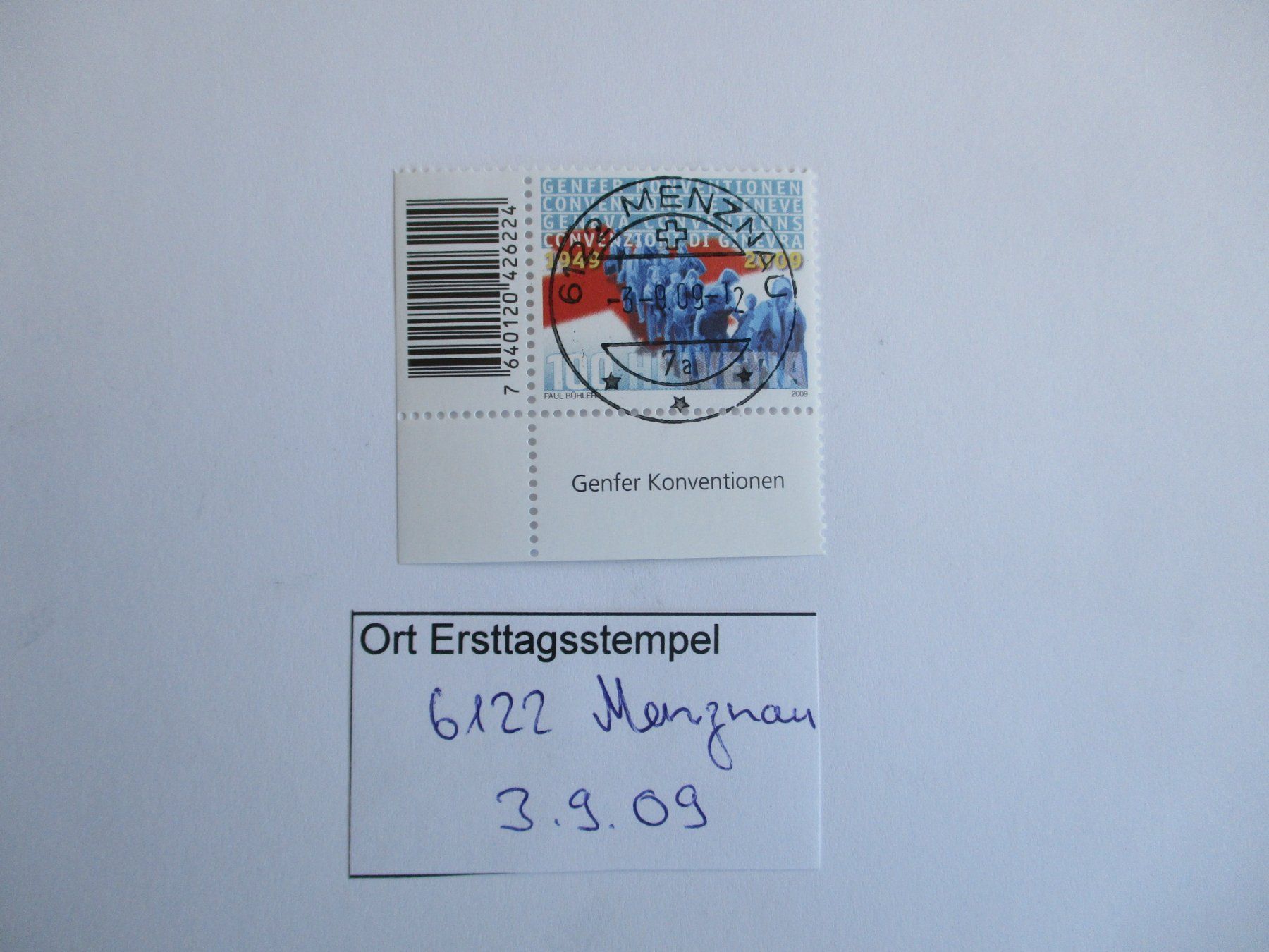 Tutti i francobolli: Voll Ort Ersttagsstempel 6122 Menznau – Usato da Langnau b. Reiden venduto da Aktuell88