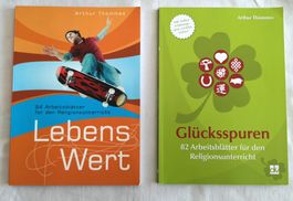 3 Bücher: Arbeitsbl. Religion (Lebenswerte, Glück) / Spiele