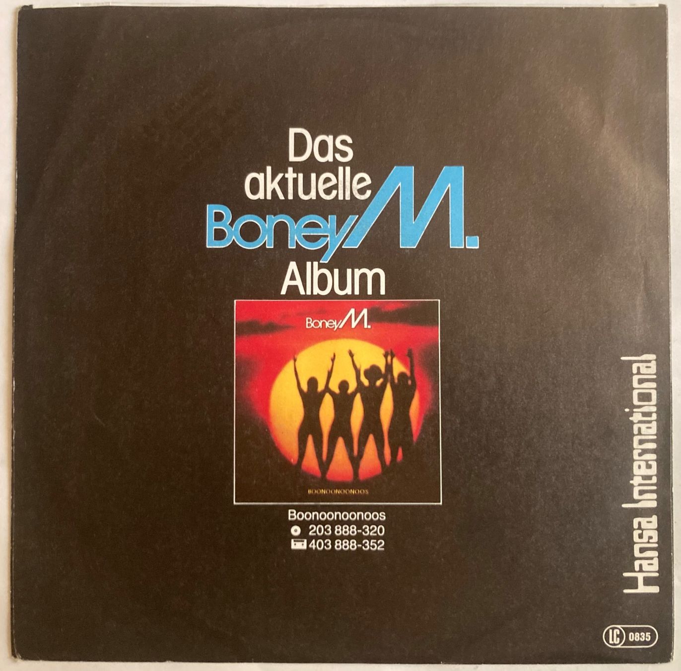 Schallplatten: BONEY M. - THE CARNIVAL IS OVER / GOING BACK WEST – Gebraucht aus Poliez-Pittet von Newtown-Records 1