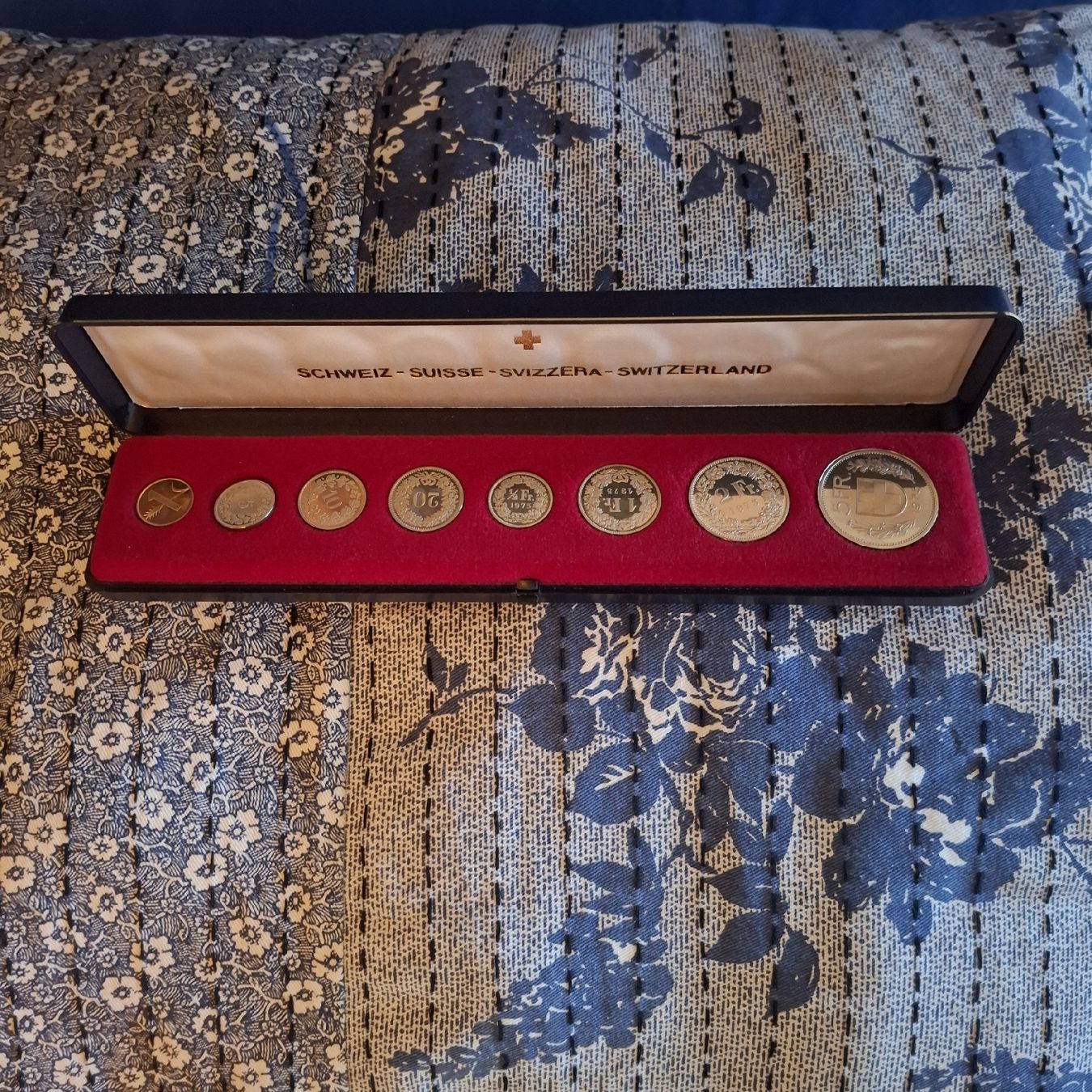 Tutti le monete: Schweizer Münzsatz 1975 – Nuovo (secondo la descrizione) da Nürensdorf venduto da DANG3REUX