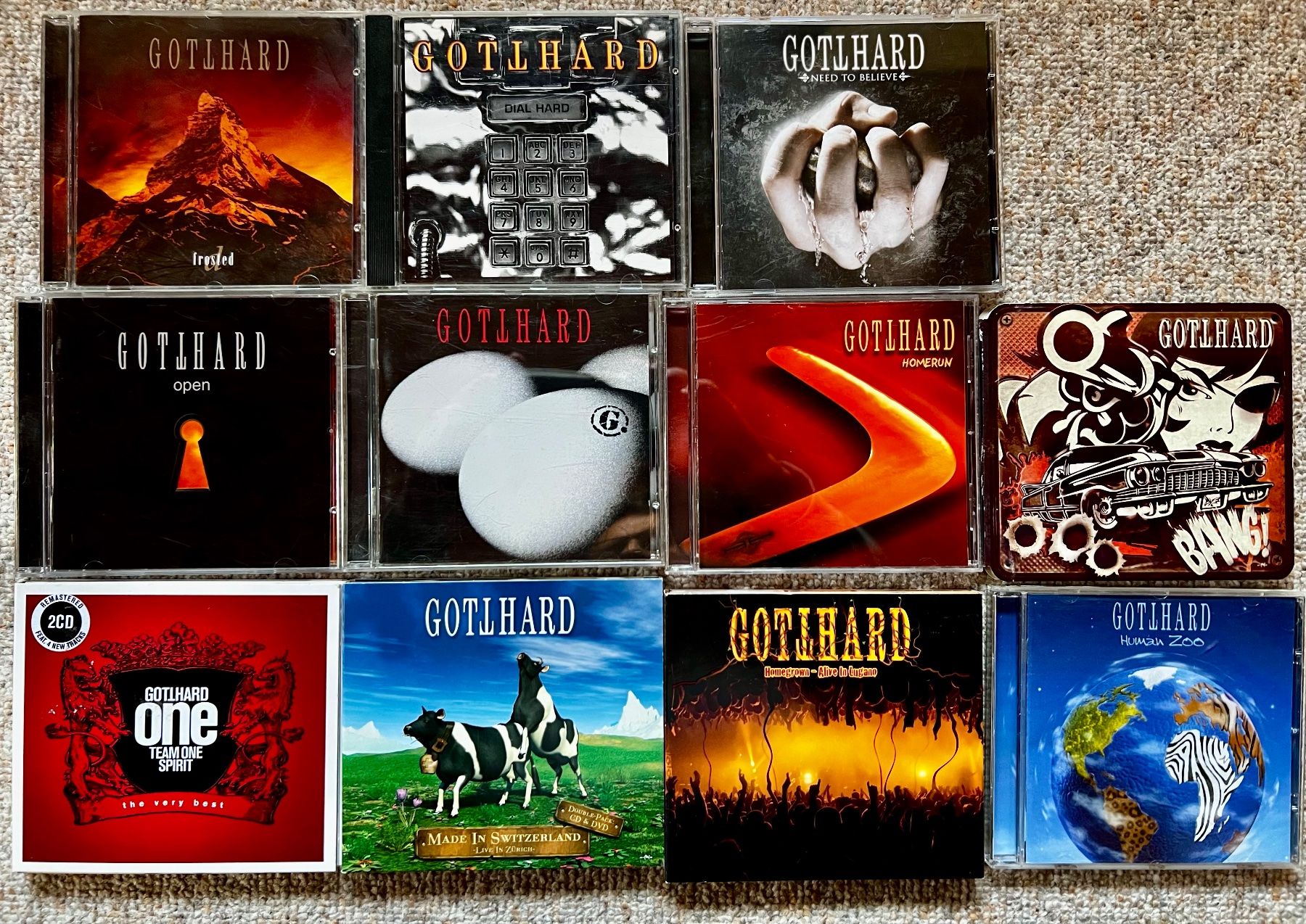 CDs: GOTTHARD SAMMLUNG 14 CDs TOP ZUSTAND – Gebraucht aus Unterseen von bongmarley 1