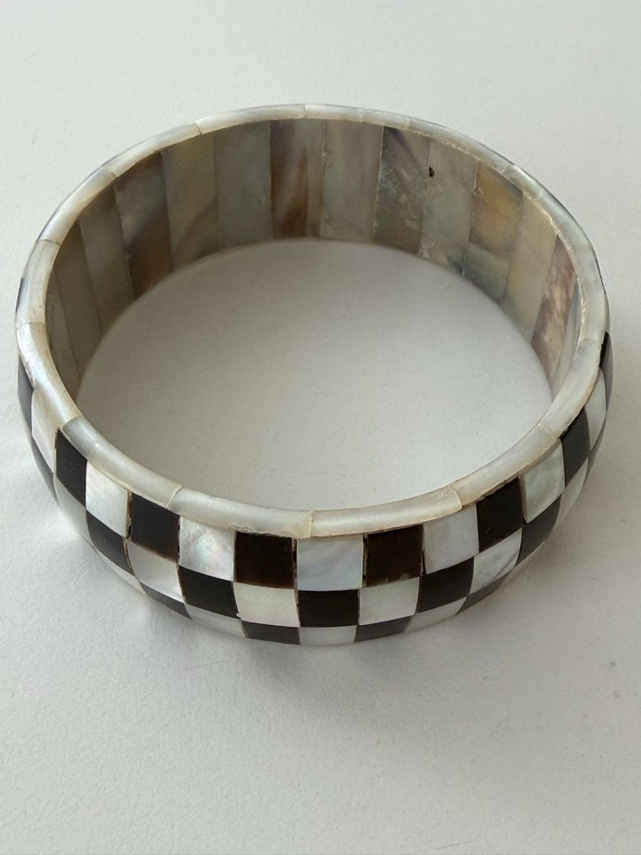 Bracelets: Armreif Schachbrettmuster Perlmutt .  – D'occasion à Winterthur par tat_ky5h