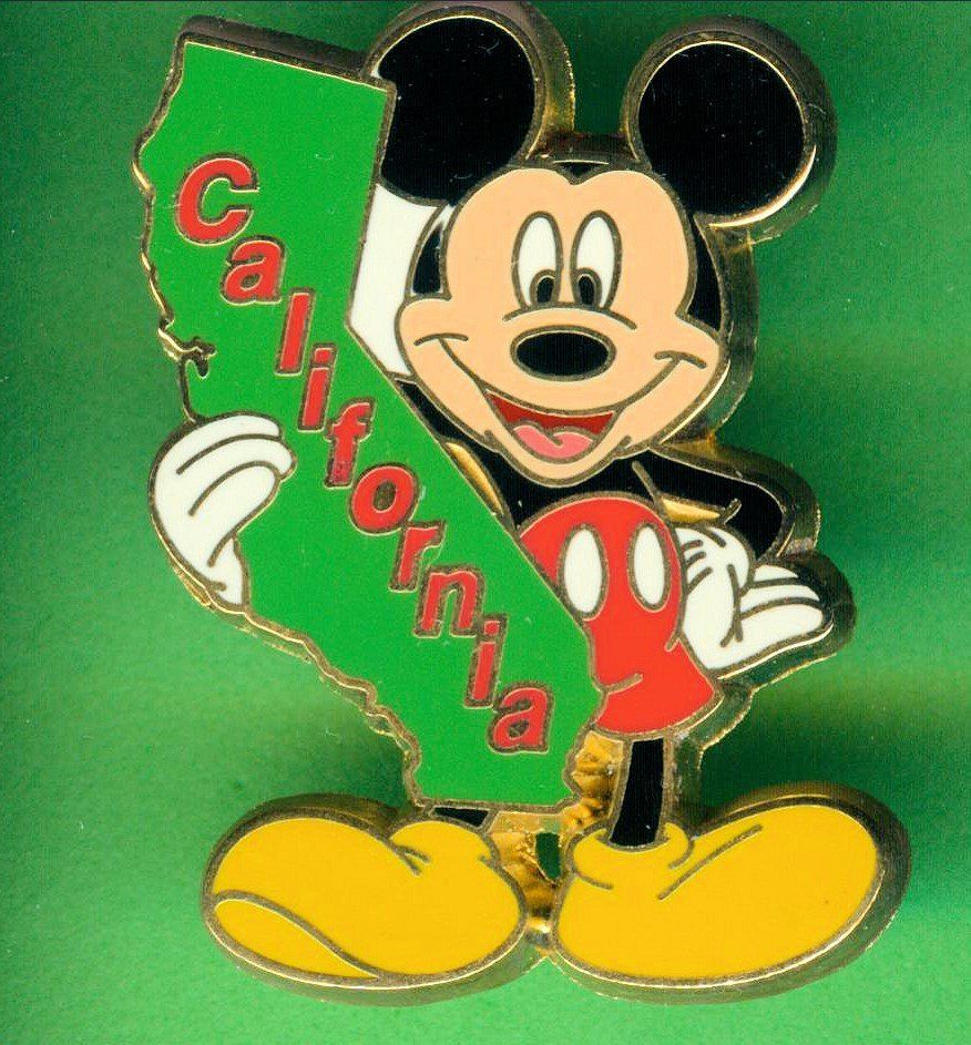 Disney Placchette & Badge: DISNEY  Mickey Maus  CALIFORNIA – Usato da Winterthur venduto da Sammleroase
