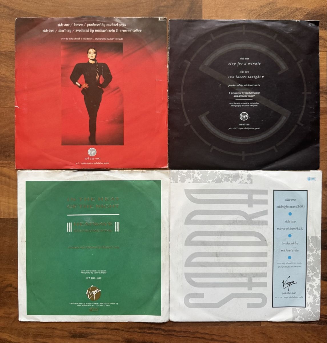 Vinyles: 4 x 7" Single von Sandra - 80s – D'occasion à Rorbas par BlackstarRecords 1