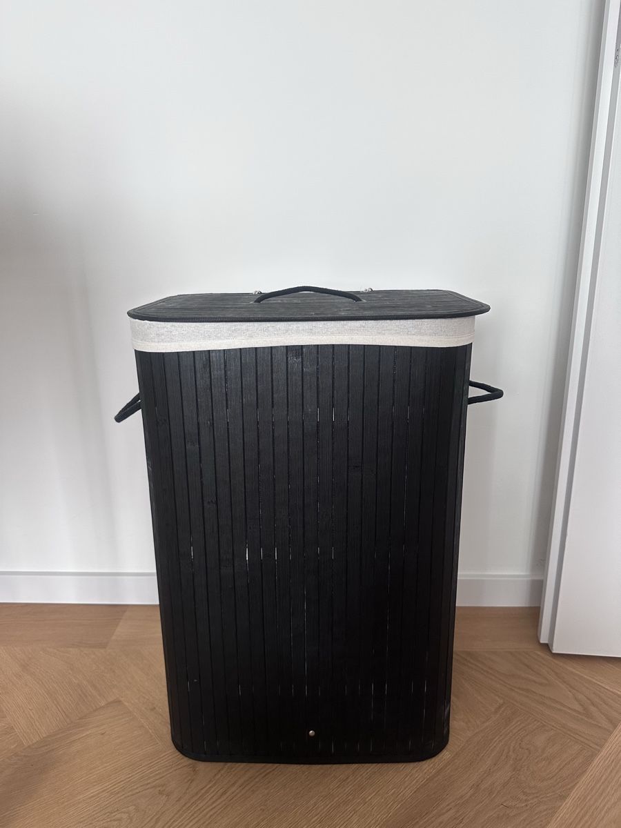 Wäschekörbe: Schwarzer Bamboo Wäschekorb – Gebraucht aus Zürich von juz_2t2j