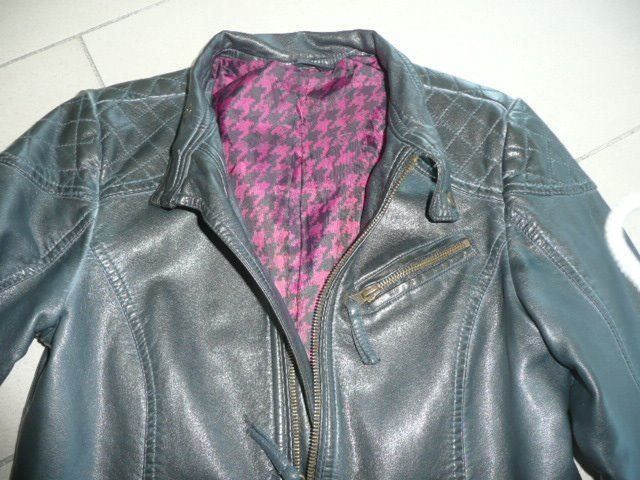 Jacken & Mäntel: Jacke aus Kunstleder blau Gr 152 – Gebraucht aus Zug von falama 2