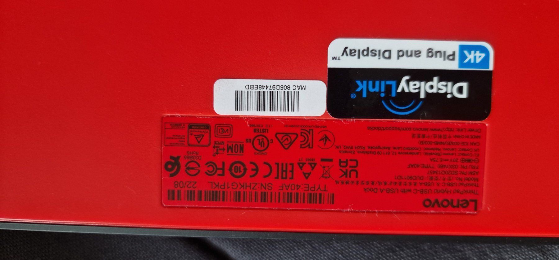 Lenovo Docking station: Lenovo ThinkPad USB-C 130W Docking Station – Usato da Gerlafingen venduto da diotech 6