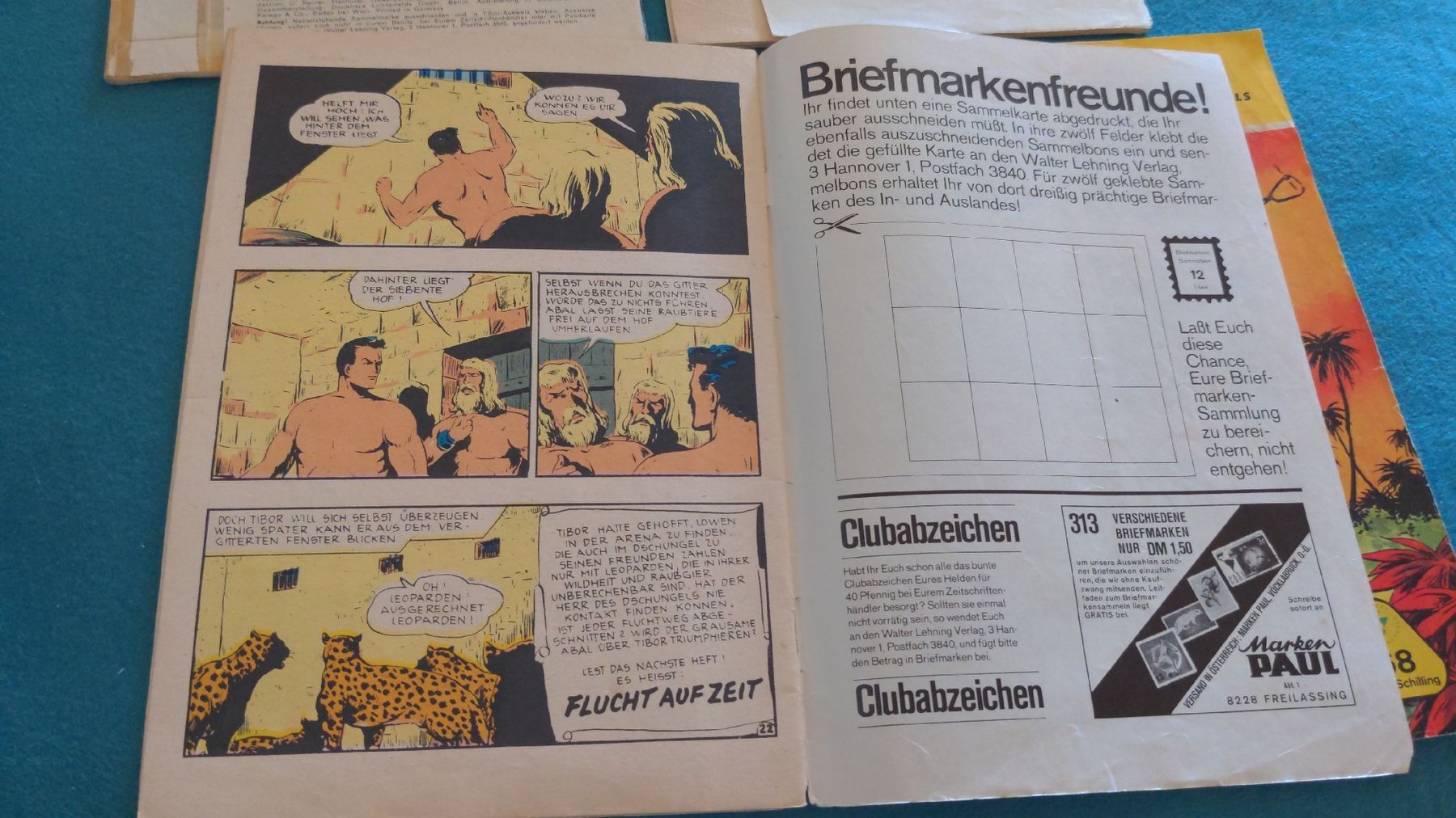 Comics: 4 Hefte Tibor, Held des Dschungels, Original Lehning – Gebraucht aus Niederscherli von Mon_Art 3