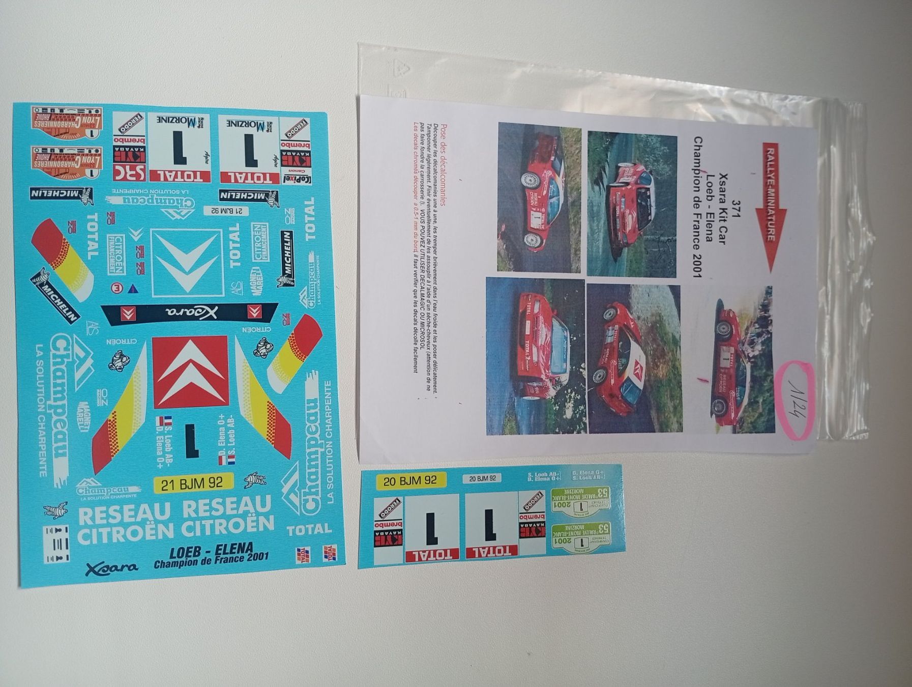 Citroën Modellautos: Decal 1/24 Citroën Loeb-Elena – Gebraucht aus Alle von Rissor