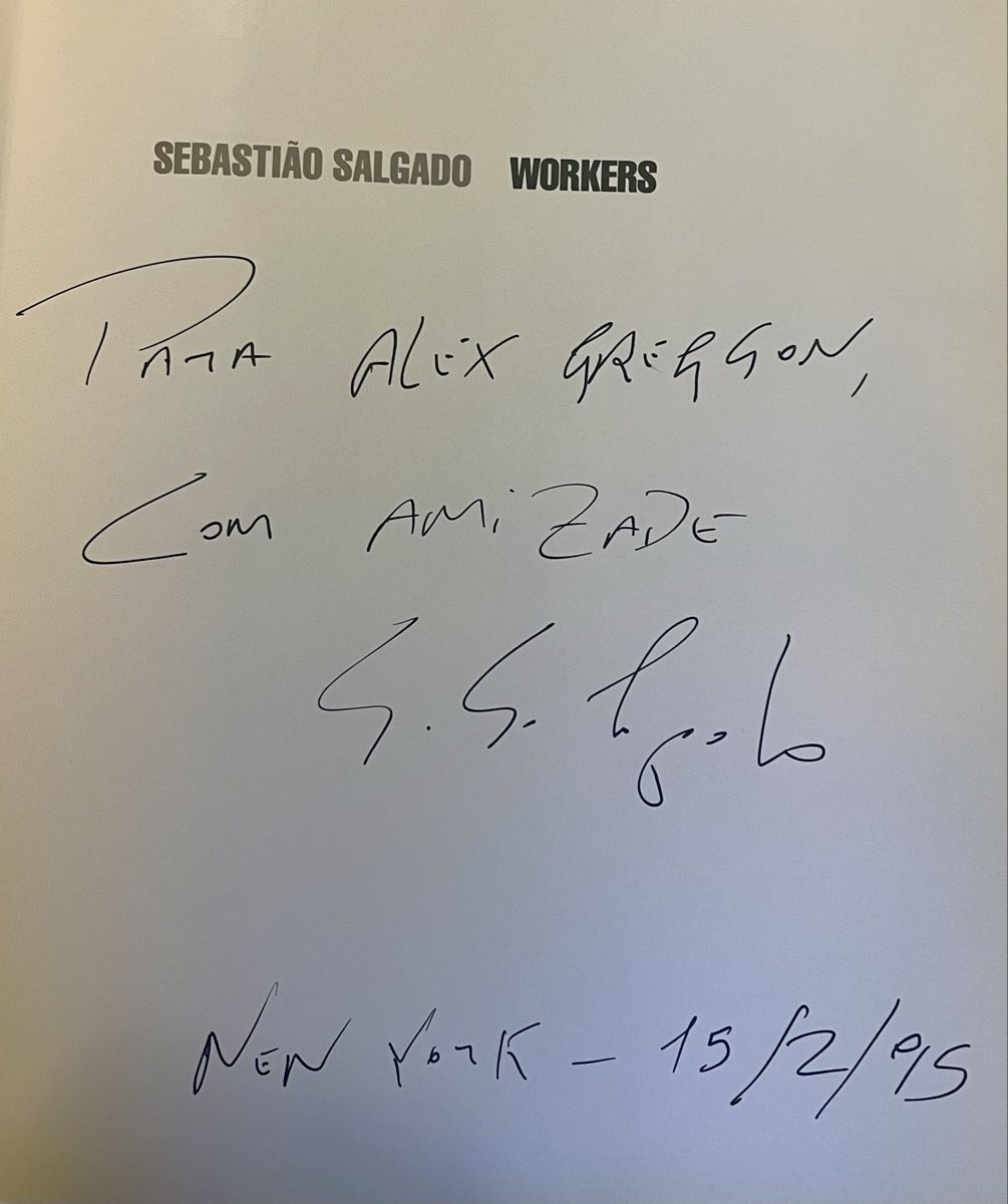 Libri: Sebastiao Salgago Fotobuch Workers signiert – Usato da Gebertingen venduto da Photographica 3