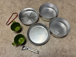 Campinggeschirr Alu Vintage