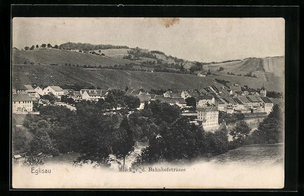 Cartoline postali: AK Eglisau, Blick v. d. Bahnhofstrasse – Usato da Berlin venduto da bartko-reher