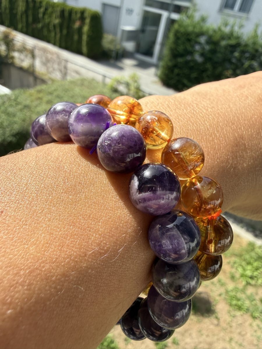 Armbänder & -reifen: Chevron Amethyst Armband -Stretch 11mm – Neu (gemäss Beschreibung) aus Jegenstorf von SteinGlanz 3