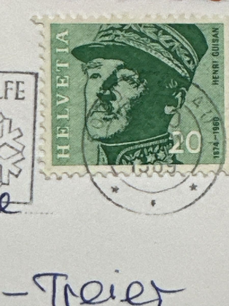 Cartes postales: Alte Ansichtskarte Aarau mit Briefmarke General Guisan! – D'occasion à Zürich par Chaeffeler 2