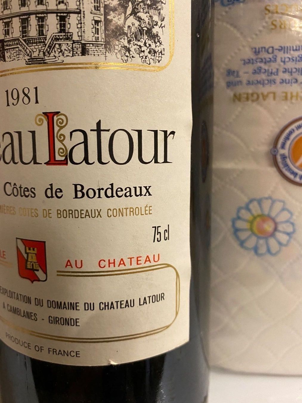Vino: Château Latour Camblanes 1981 – Nuovo e nell'imballaggio originale da Zürich venduto da Smilejocker 5