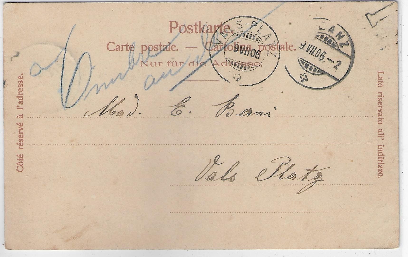 Cartoline postali: Ilanz - Generalansicht – Usato da Ettingen venduto da Kartenplanet 1