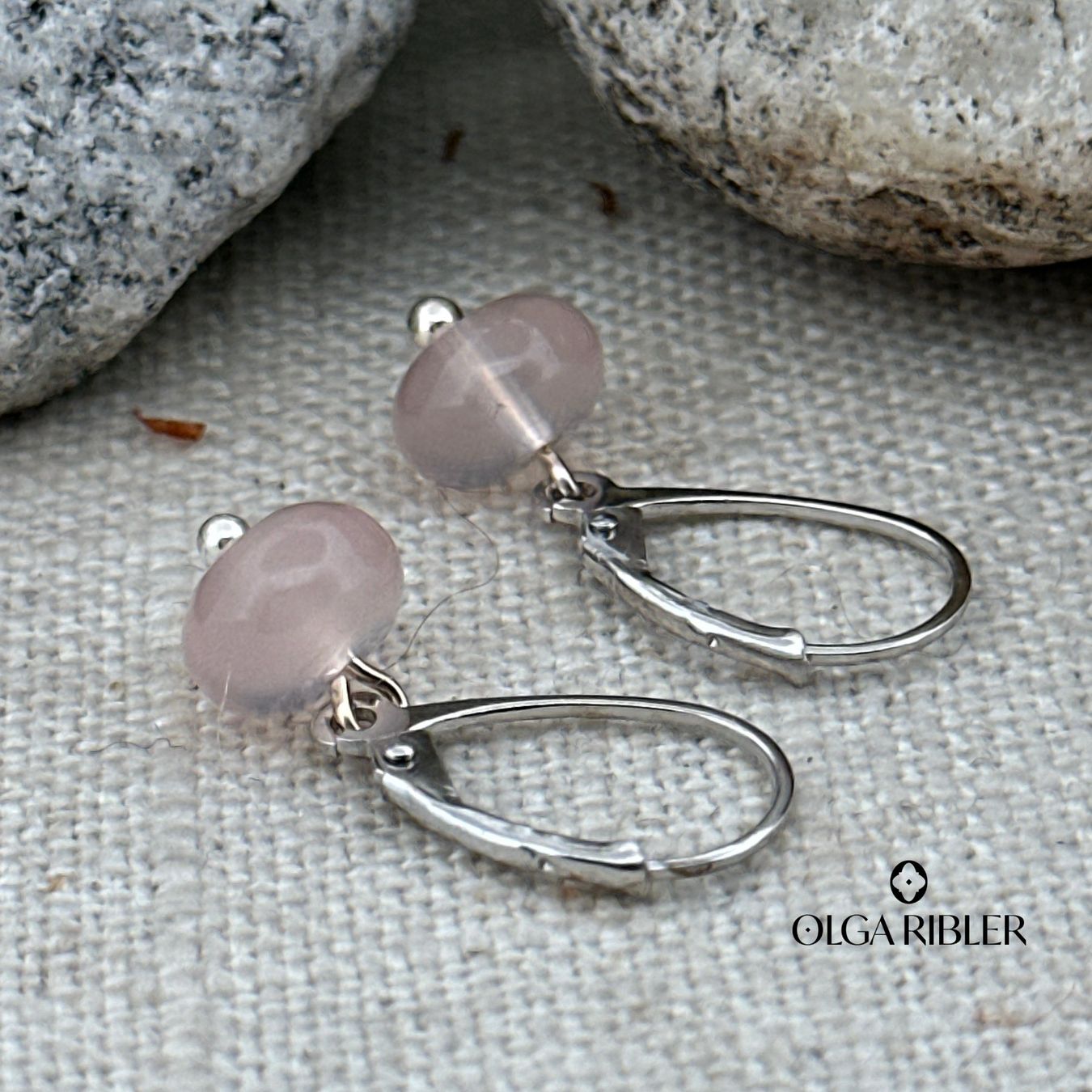 Olga Ribler Ohrringe & -stecker: Silberohrring mit Rosenquarz – Neu (gemäss Beschreibung) aus Luzern von MonikaS03 2