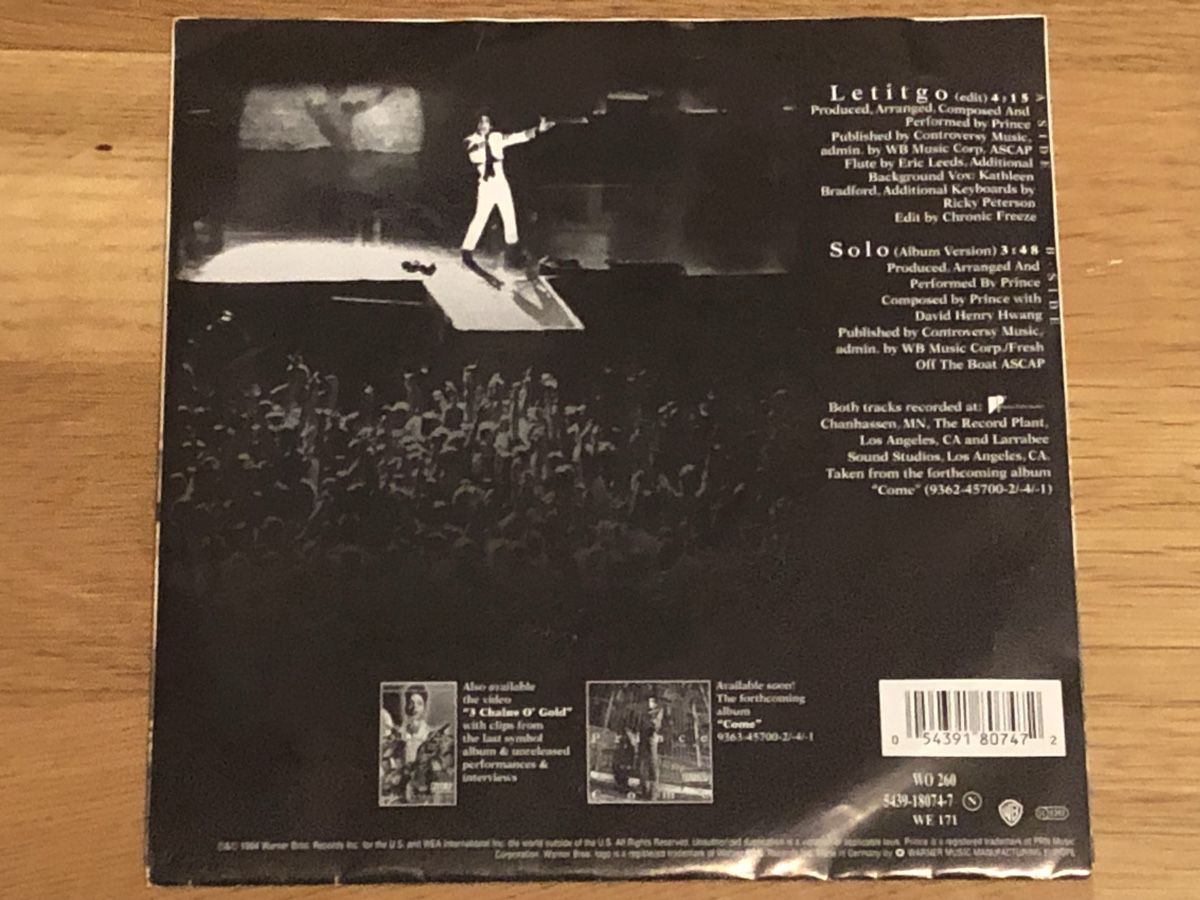 Dischi in vinile: Prince. 1994. Letitigo – Usato da Faulensee venduto da Mizuno06 2