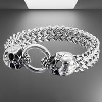 🔥 Gothic Armband Edelstahl  Lässig Cool Totenkopf 🔥✨
