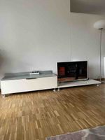 Fernsehmöbel weiss-silbergrau, Möbel Müller