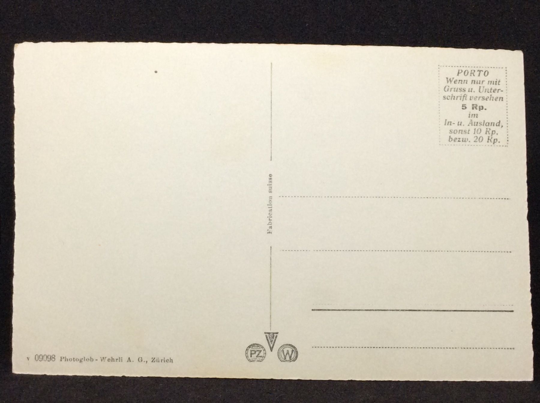 Cartoline postali: Rosenloui, Gletscherschlucht – Usato da Widnau venduto da Brusi9 1