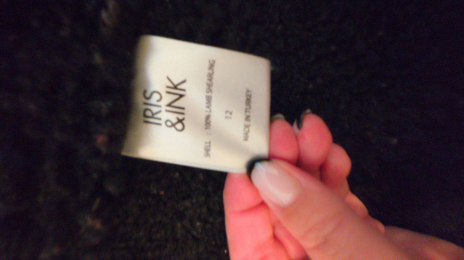 Jacken: Iris & Ink Lamb Shearling Jacket Black Size 12 – Gebraucht aus Zürich von yan_8lg2 3
