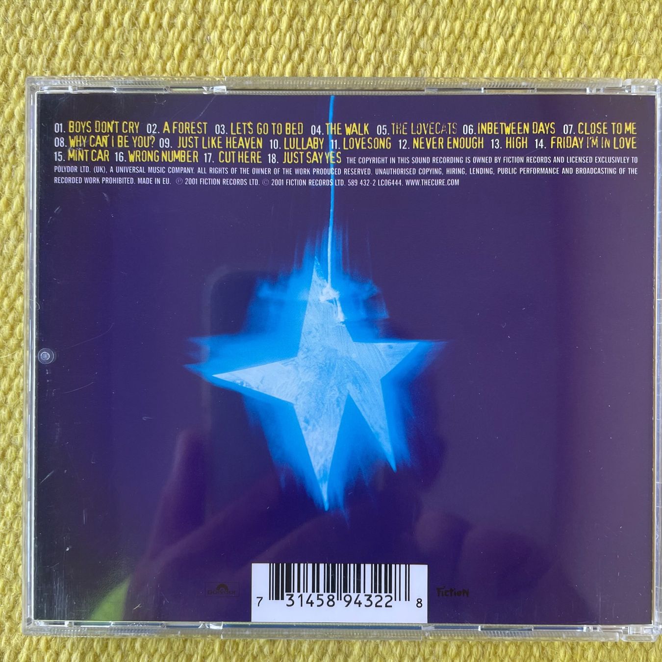 CD: THE CURE-GREATEST HITS – Usato da Rorschacherberg venduto da CD-Roli 1