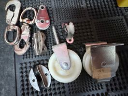Seilrollen, Umlenkrollen und Umlenkröllchen