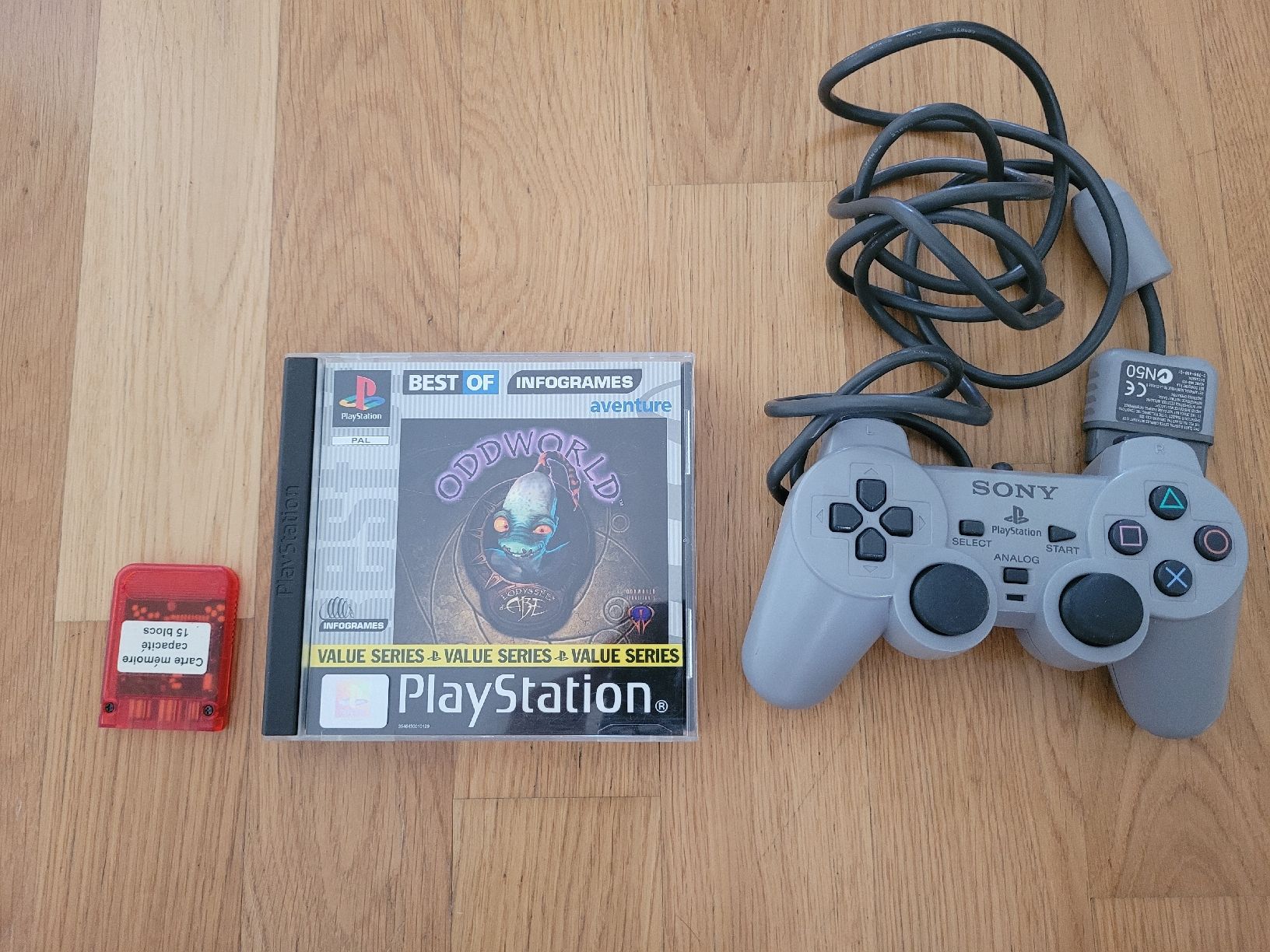 Controller: Manette PS1 + Oddworld – Gebraucht aus Thônex von Jankhee