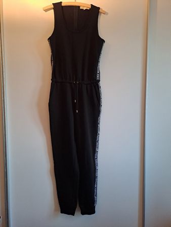 Jumpsuit Michael Kors schwarz mit Logoband Grösse S neu
