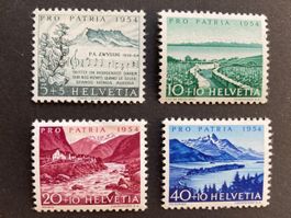 Pro Patria 1954 - unkomplette Serie ** (ZNr 66, 67, 68, 70)