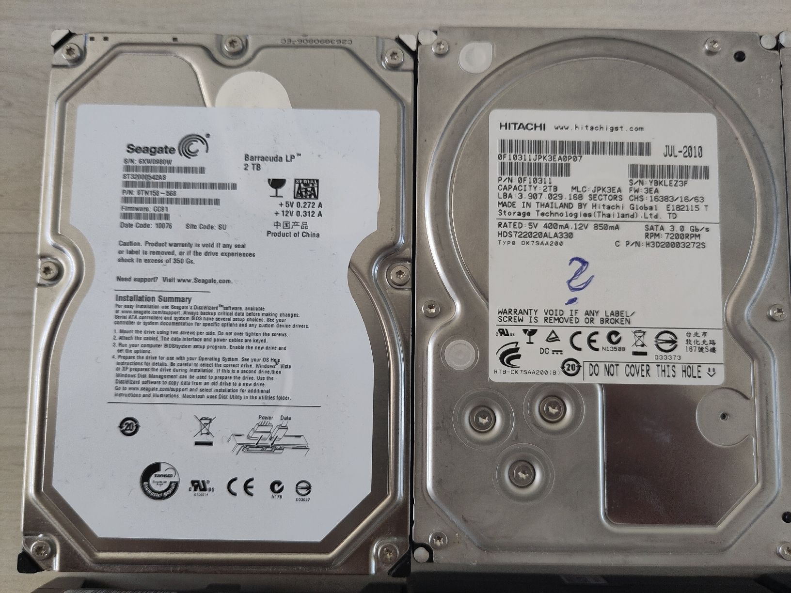 Dischi rigidi: 18x 3.5" HDD 0.25TB - 2TB – Difettoso da Sargans venduto da sve_hjs5 1