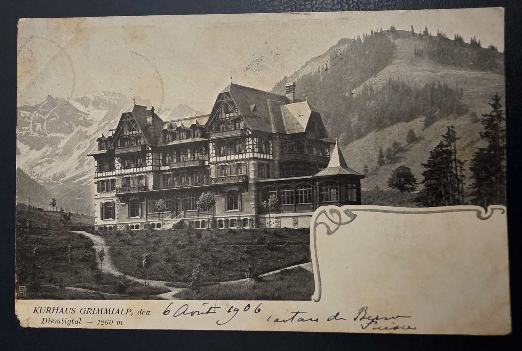 Cartoline postali: Ansichtskarte Kurhaus  – Usato da Bern venduto da Kocholo