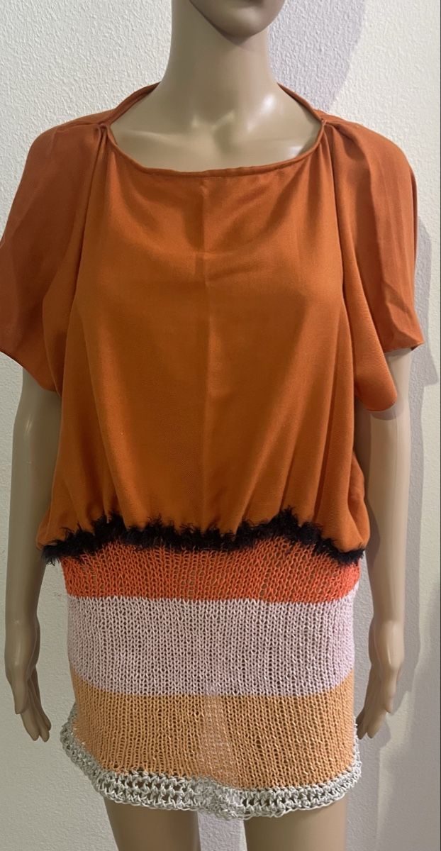 Robes: Kleid Orange Grösse M gestreift gestrickt – Neuf avec emballage d'origine à Au ZH par Jaggy4 3