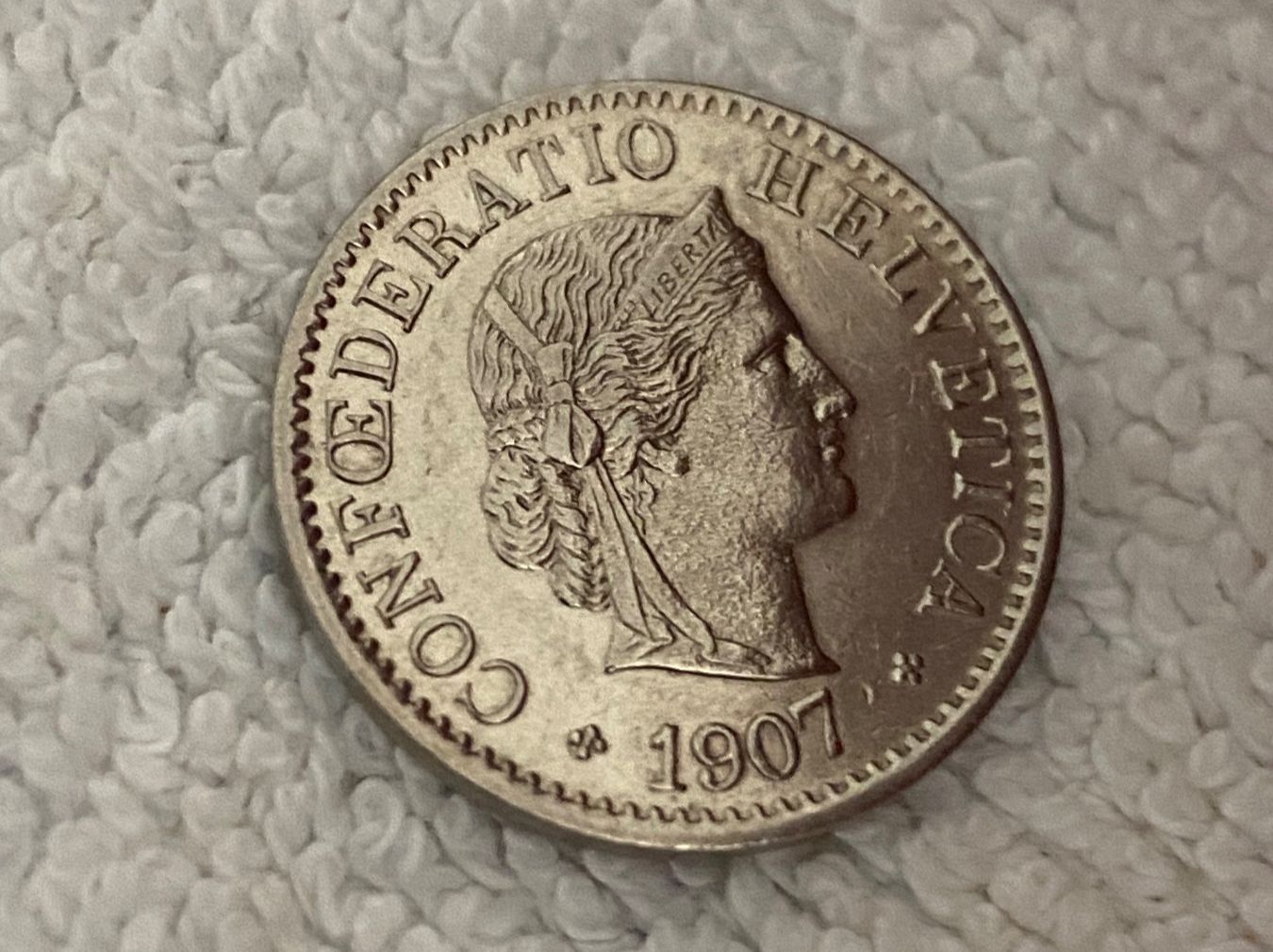 Tutti le monete: 5 centimes/rappen 1907 – Usato da Nyon venduto da Ilmi09