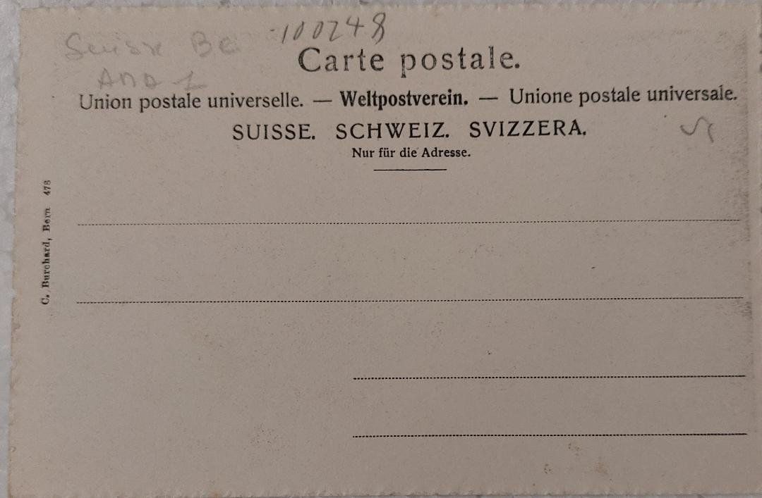 Cartes postales: BERN - Historisches Museum - Saal der Caesarenteppiche  1901 – D'occasion à Delémont par Domdom1 1