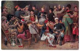 Friedensverhandlungen, Künstlerkarte R. Weiss, gelaufen 1920