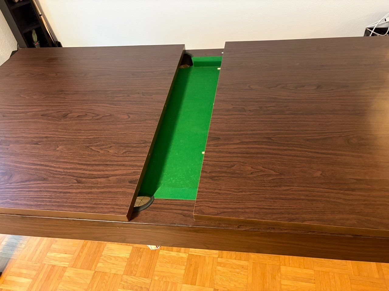 Billiardtische: Billiardtisch mit Holplatten als Esstisch – Gebraucht aus Hedingen von hul_gpk6 3