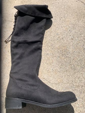 Elegante Overknee Stiefel in Schwarz, Gr.39 Top