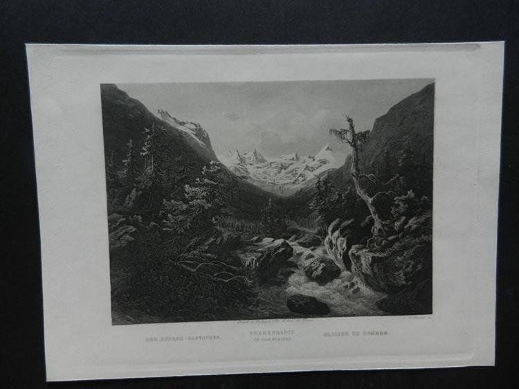 Incisioni: Roseg Gletscher von Huber – Usato da Risch venduto da Rischli15