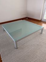 Moderner Couchtisch Glas/Metall rechteckig