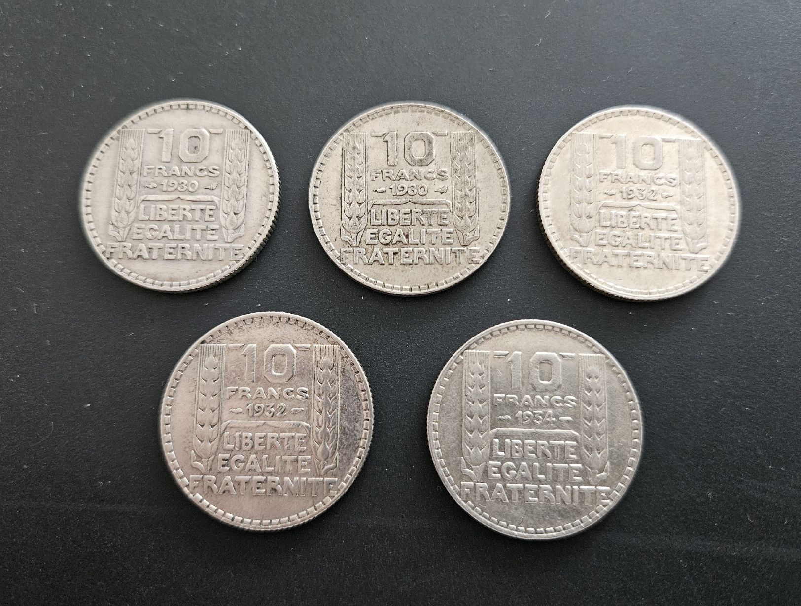Tutti le monete: Silbermünzen 5 x 10 Francs – Usato da Winterthur venduto da ManuM88