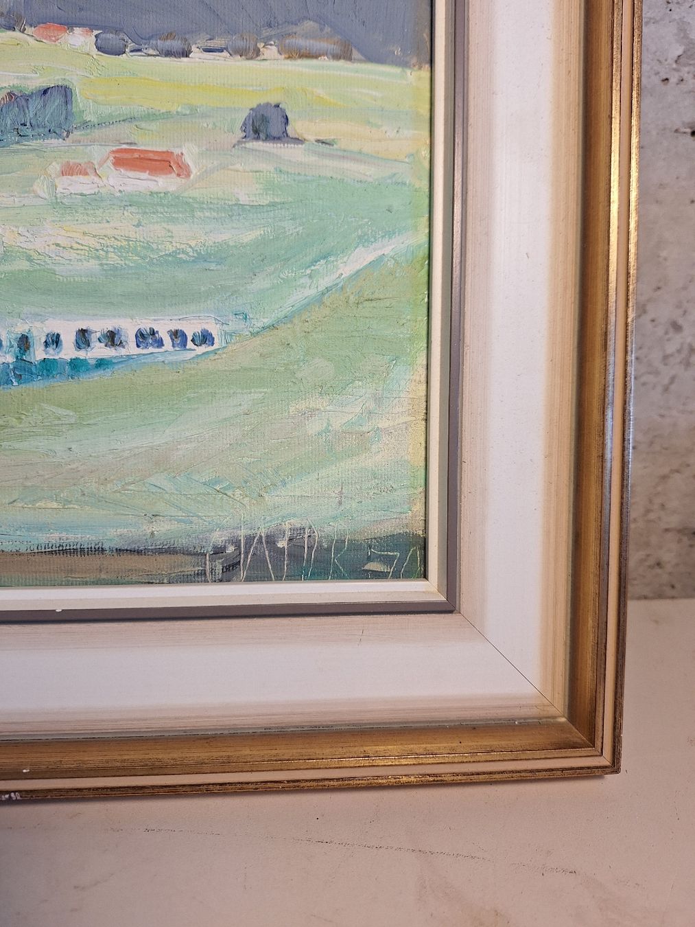 Gemälde: Gemälde Alpsein von Gais aus, siniert – Gebraucht aus Appenzell von Mar_ijan 1