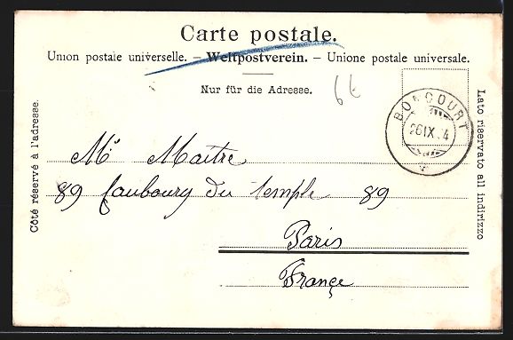 Ansichtskarten: AK Le Locle, Teilansicht, 1904 – Gebraucht aus Berlin von bartko-reher 1