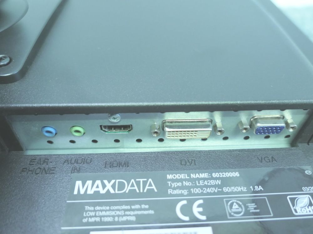 MAXDATA LCD-Monitor 60320006 LE42BW (Gebraucht) in Münchenstein für CHF ...