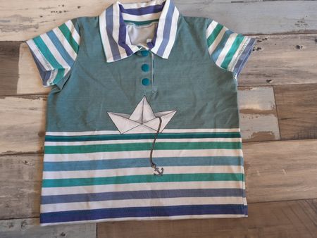 98 Schiffli selfmade Polo junge garcon handmade
