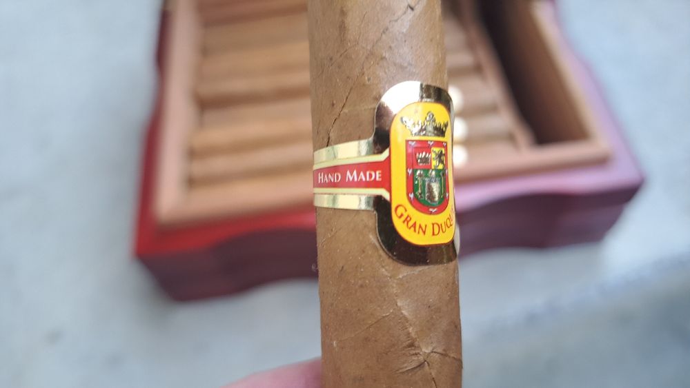 Acouto Zigarrenhülle Für Unterwegs - 2er Humidor Box Mit Cutter Im Stylischen Lederlook