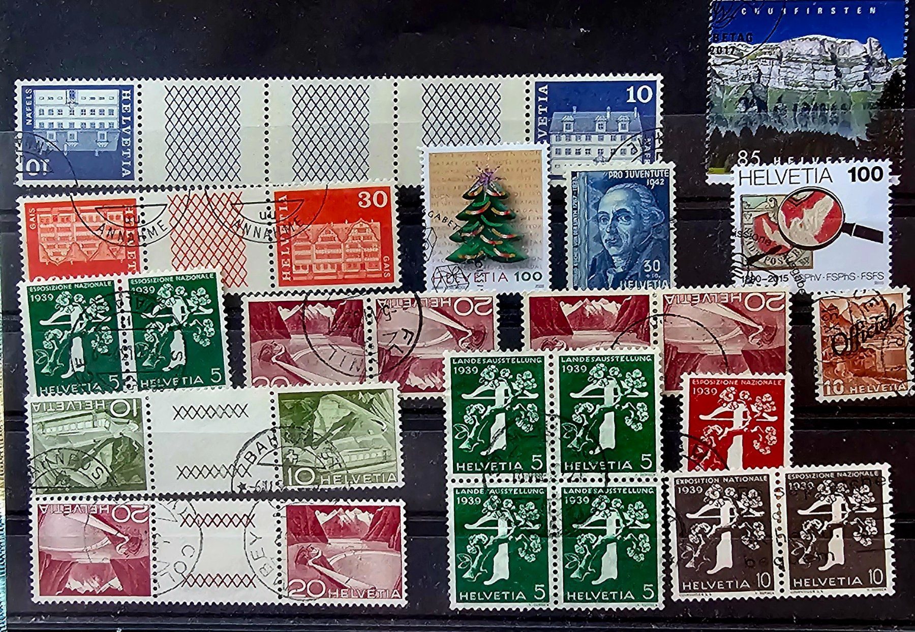 Alle Briefmarken: SUISSE - divers timbres – Gebraucht aus Les Valettes von Nuba1